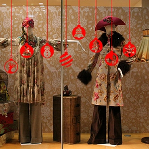 Manteaux d'hiver bohèmes à fleurs et pantalons larges pour vitrine de Noël