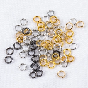 Kit DIY pour bijoux avec anneaux de jonction en acier inoxydable et supports boucles