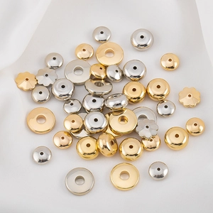 Goldene und silberne CCB-Kunststoff-Abstandshalterperlen in verschiedenen Formen für DIY-Schmuck