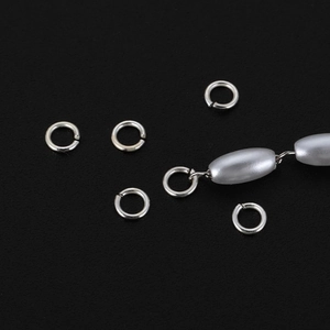 Anillas abiertas de plata de ley S925 para joyas de bricolaje y pulseras DIY