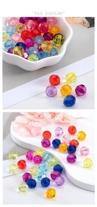 Bunte facettierte Acrylperlen in Rautenform für DIY-Schmuck und Halsketten