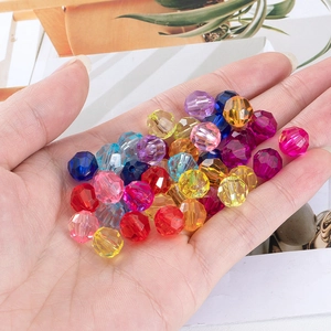 Bunte facettierte Acrylperlen für DIY Halsketten und Armbänder Schmuckherstellung