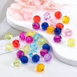 Bunte facettierte Acrylperlen in Rautenform für DIY Halsketten und Armbänder Zubehör