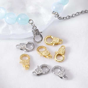 Chiusura a Moschettone in Lega Strutturata per Creazione Gioielli Fai Da Te Collana Bracciale Connettori Metallo