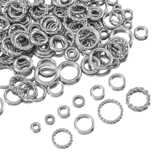 Anillos de salto trenzados de acero inoxidable 304 para creación de joyería de bricolaje