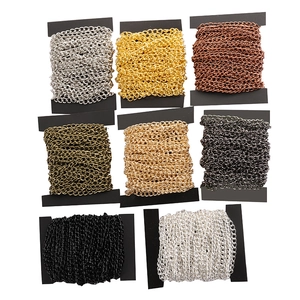 Iron Metal Chain Spool For DIY Jewelry Making Necklace Bracelet Anklet Craft Cable Link Multi Color Metal Spool Handmade Accessories