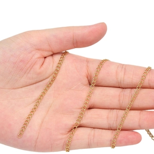 18k gold plated stainless steel O-chain for DIY necklaces and jewelry making