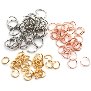 Stainless Steel Open Jump Rings For Jewelry Making DIY Handmade Accessories Gold Silver Rose Gold Plated Round Connectors