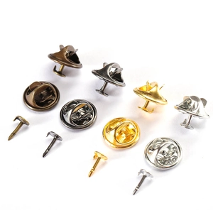 Copper Metal Butterfly Clutch Pin Backs Tie Tacks For DIY Jewelry Making Brooch Badge Accessory Gold Silver Bronze Black