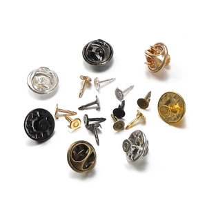 DIY metal butterfly clutch pin backs and tacks in gold silver and bronze finishes