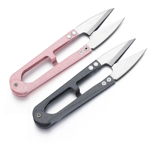 Minimalist Stainless Steel U-Shaped Sewing Scissors Matte Portable Thread Snips Trimmer For Handwork DIY Craft Tailor Tool