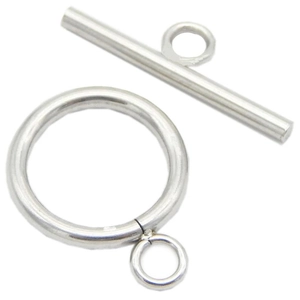 Ensemble de fermoirs à bascule OT en acier inoxydable poli pour bijoux DIY et colliers
