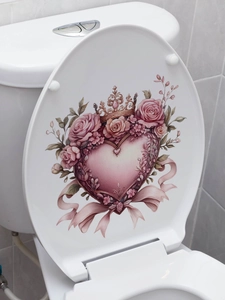 Macro detail of heart and crown wall sticker on a white surface for home decor