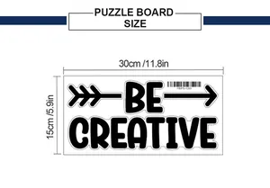 Detailed size chart for the minimalist decorative wall sign showing 30cm by 15cm dimensions