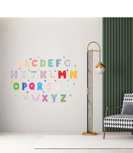 Stickers muraux colorés des 26 lettres de l'alphabet pour décorer une chambre