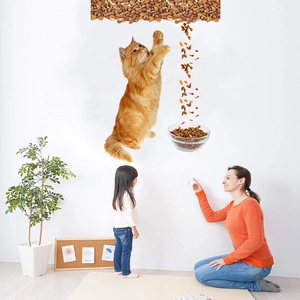 3D Realistic Cat And Dog Wall Stickers PVC Removable Animal Wall Decals For Living Room Bedroom Nursery Kids Room Home Decor