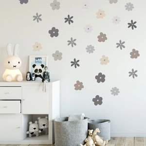 Flower Butterfly Wall Sticker PVC Removable Floral DIY Mural Decal For Living Room Bedroom Kids Room Nordic Home Decor