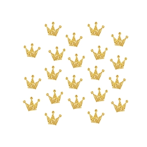 Golden glitter crown wall stickers for children's bedroom and nursery wall decoration