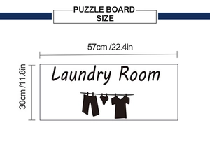 Detail eines Laundry Room Wandtattoos mit den Maßen 57 cm x 30 cm für Waschküchen