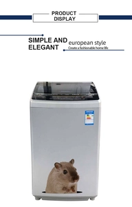 Macro detail of a 3D hamster wall sticker showing realistic texture and brown fur