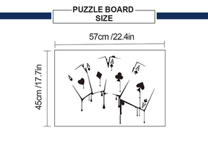 Creative poker aces wall sticker dimensions 57cm by 45cm for living room decoration