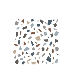 DIY self-adhesive gray terrazzo marble wall stickers for minimalist bedroom decor