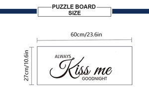 Dettaglio adesivo murale Always Kiss Me Goodnight con misure di 60cm per 27cm