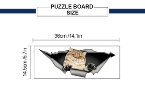 Size specifications for 3D cartoon orange cat car sticker with dimensions 36x14.5cm