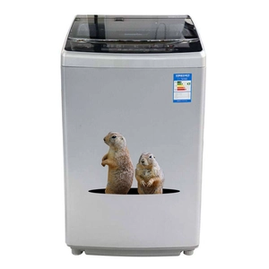 3D cute groundhog wall stickers for washing machine creative animal home decoration