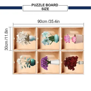 Guida alle taglie per adesivi murali fiori 3D con dimensioni totali 90x30cm