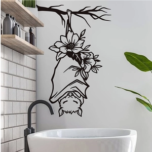 Cartoon Halloween bat wall sticker decoration for living room and bedroom walls