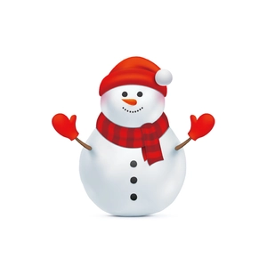 Adesivo per WC a pupazzo di neve di Natale con cappello rosso per decorazioni da bagno