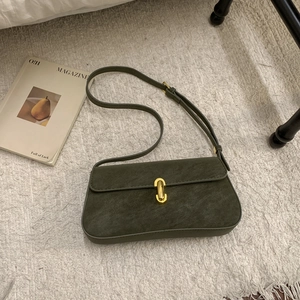 Sac à Épaule en Cuir PU Rétro pour Femmes 2025 Nouveau Sac Bandoulière Minimaliste Couleur Unie Sac à Main Vintage Quotidien