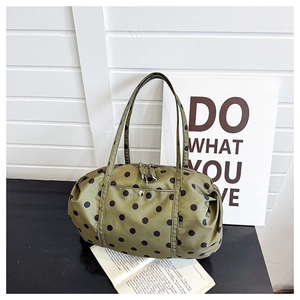 Sac à Épaule à Pois Grande Capacité pour Femmes Sac à Main en Nylon Léger Fourre-tout Casual Voyage Sport