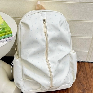 Women Japanese Style Star Print School Backpack Nylon Ins Fashion High Capacity Student Laptop Bag For Travel Daily Use