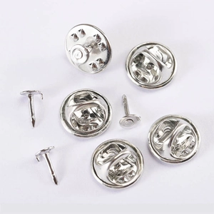 Silver metal butterfly clutch pins and tie tacks for DIY jewelry making accessories