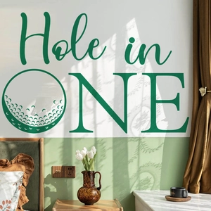 Hole in One golf wall decal sticker for sports themed nursery room decor