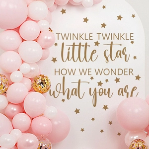 Twinkle Twinkle Little Star Wandtattoo Für Kinderzimmer Gold Sterne Wandaufkleber Selbstklebend Party Deko