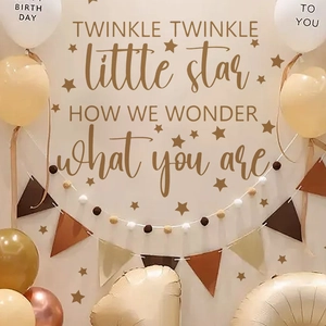 Twinkle Twinkle Little Star Wandtattoo mit Sternen für Kinderzimmer Partys