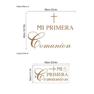Sticker mural Mi Primera Comunión pour décoration de fête de première communion