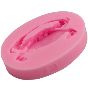 Moule en silicone rose en forme de crabe pour gâteau fondant et savon artisanal DIY