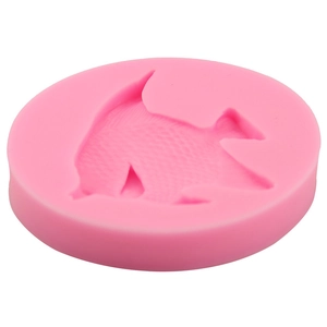 Pink tropical fish silicone fondant mold for cake decorating and DIY baking crafts
