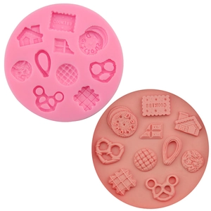 Silicone Fondant Cake Mold For DIY Baking Candy Cookie Chocolate House Shape Kitchen Tool Cake Decorating Supplies