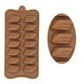 Detail of 12-cavity and 3-cavity wing-shaped silicone chocolate and baking molds