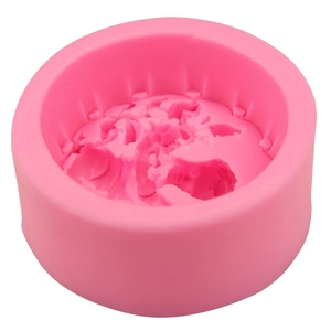 Pink silicone angel fairy fondant mold for cake decorating and chocolate baking