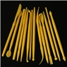 Detailed close-up of 14-piece yellow plastic sculpting tools for fondant and clay modeling