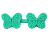 Macro view of butterfly leaf shaped silicone cake mold for DIY pastry baking