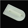 Close-up of white plastic cake fondant smoother with handle for baking and leveling