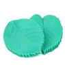 Detailed leaf shape silicone fondant mold with lifelike vein textures in green color