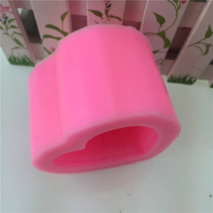 Rosa Herz-Rosen-Silikonform für Fondant DIY Backen und handgemachte Seifenherstellung